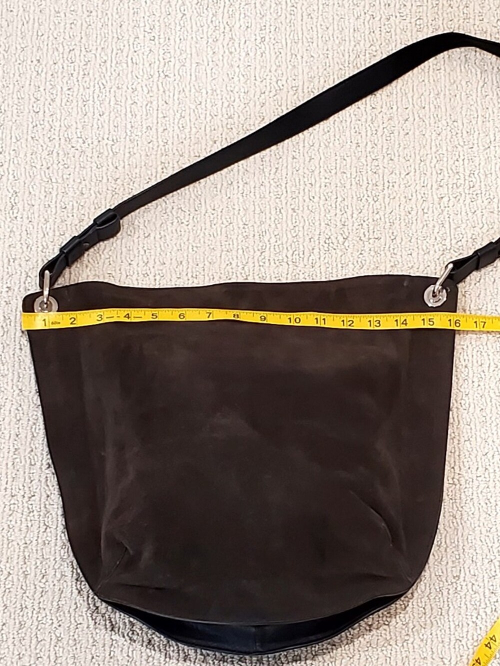 Proenza Schouler Chocolate Suede Convertible Soft Sided Smart Crossbody Bag - Picture 12 of 15